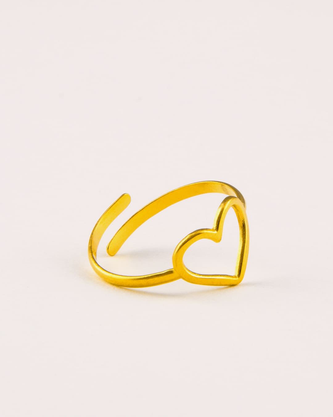 Anillo Acero Corazón