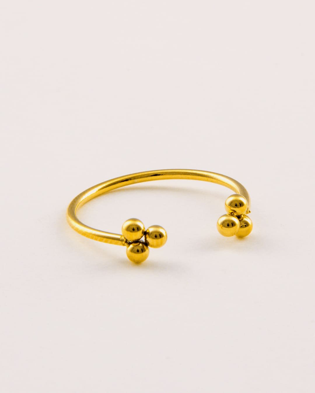 Anillo Acero 3 Bolas