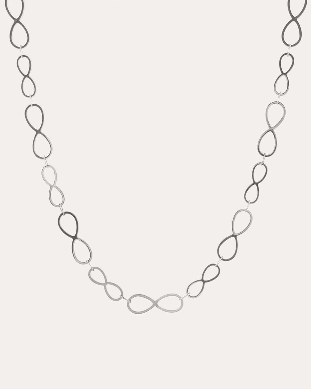Collar Acero Infinitos Plateado