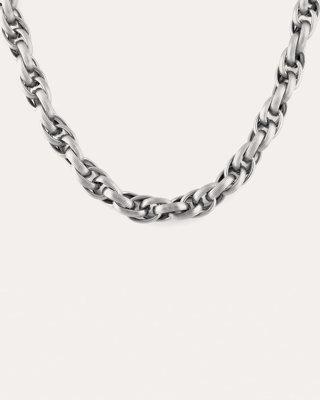 Collar Acero London Plateado