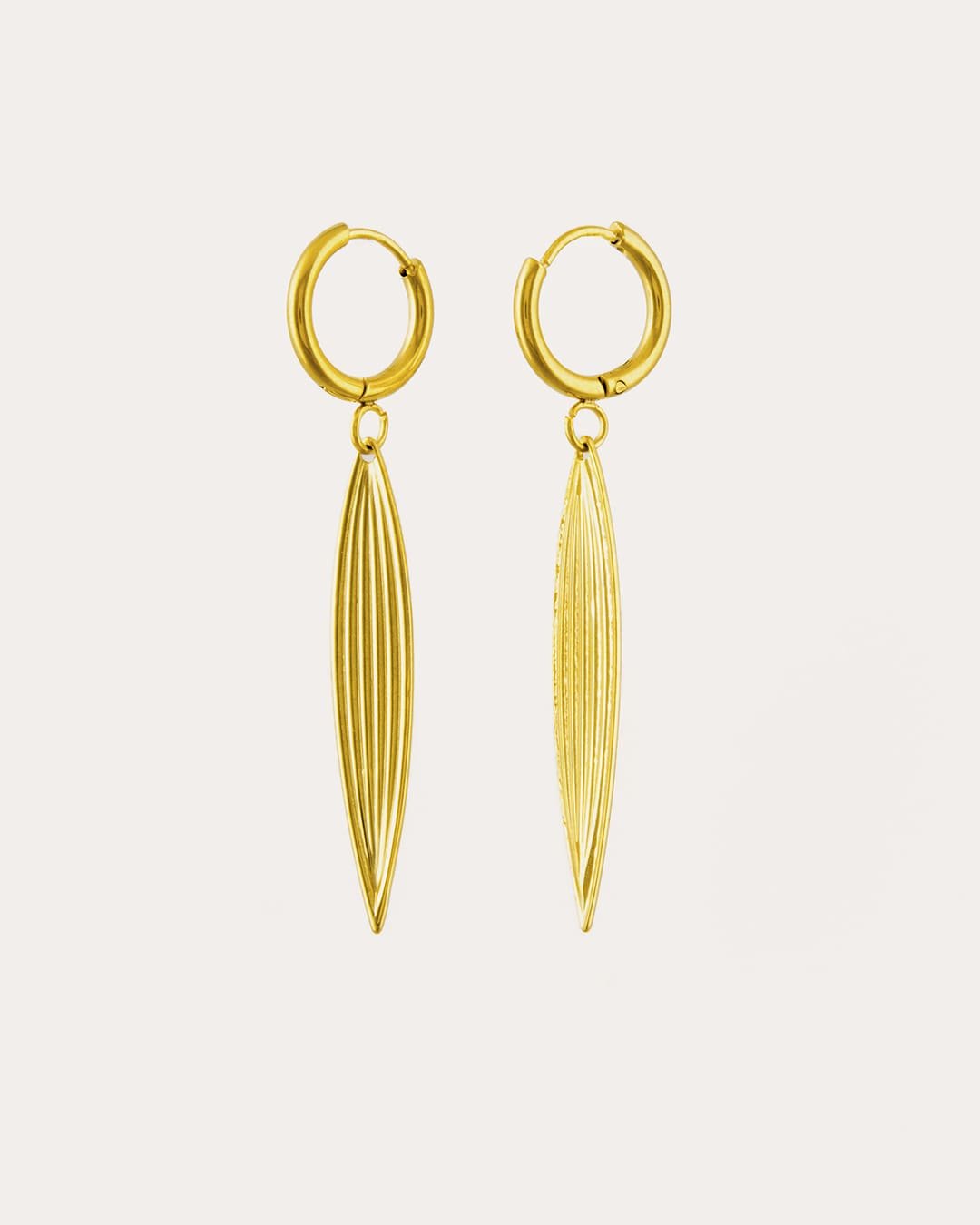 Pendiente Acero Cristina Dorado