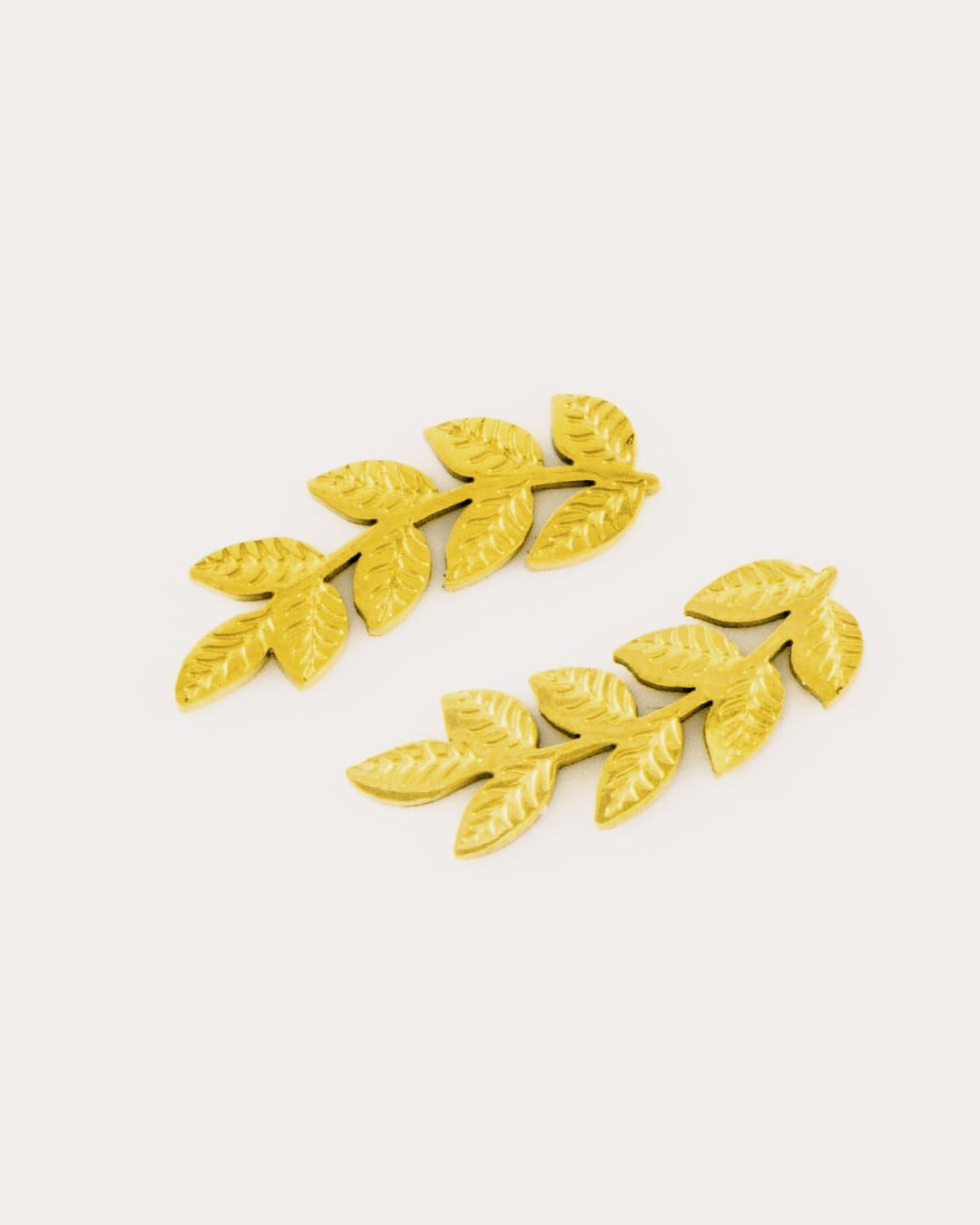 Pendiente Acero Jara Dorado