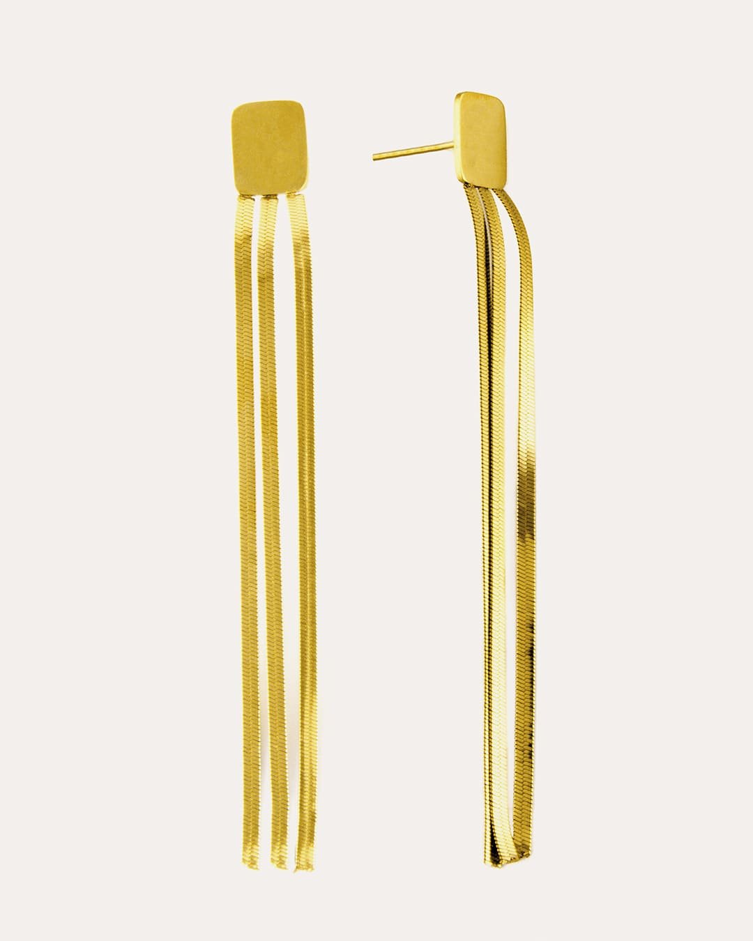 Pendiente Acero Nuria Dorado