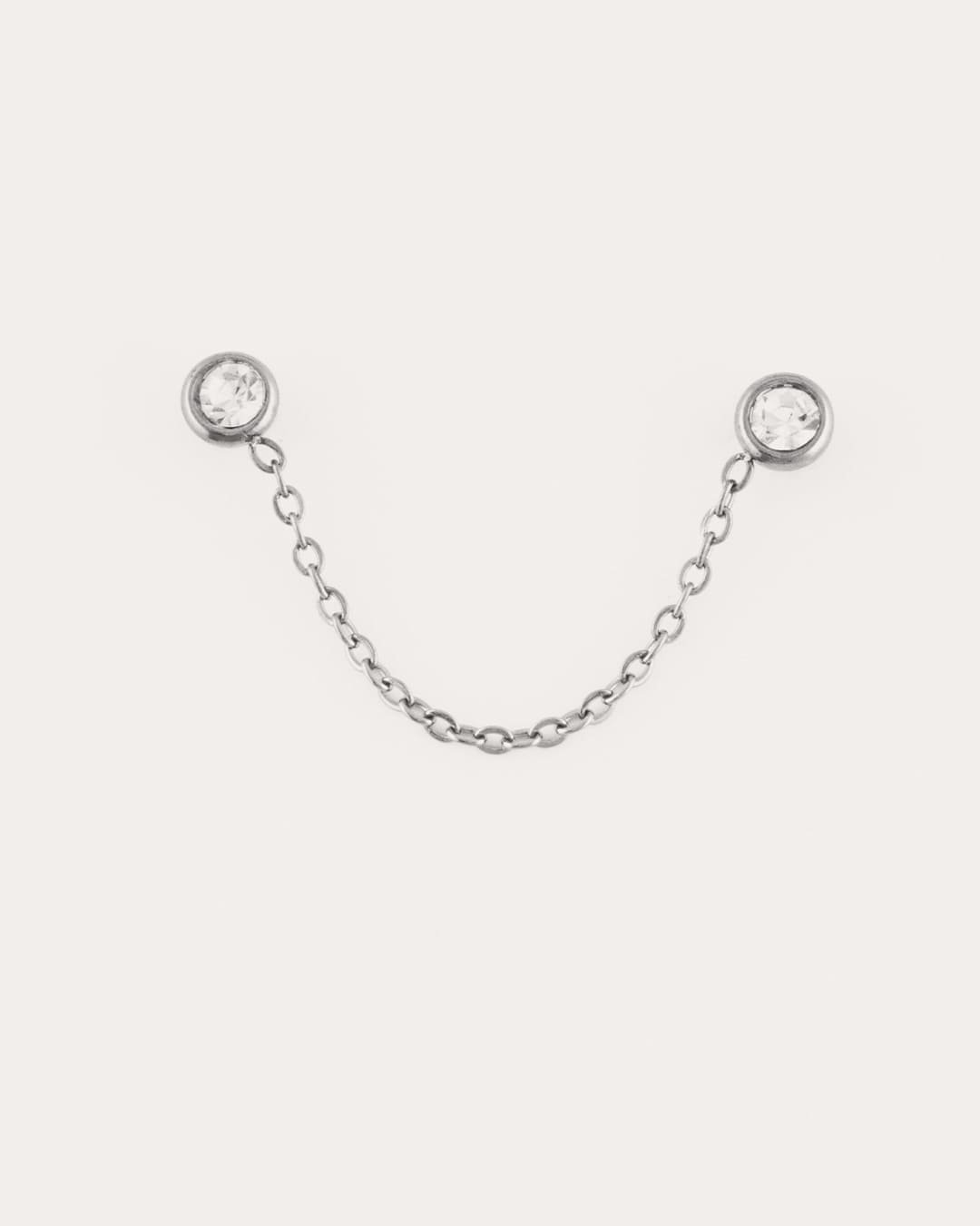 Pendiente Acero Carla Plateado