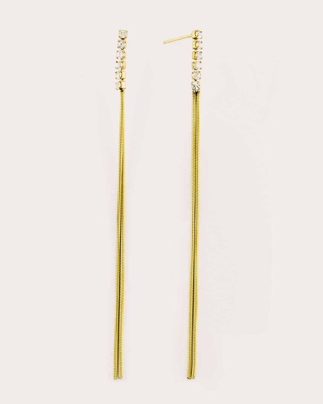 Pendiente Acero Corina Dorado