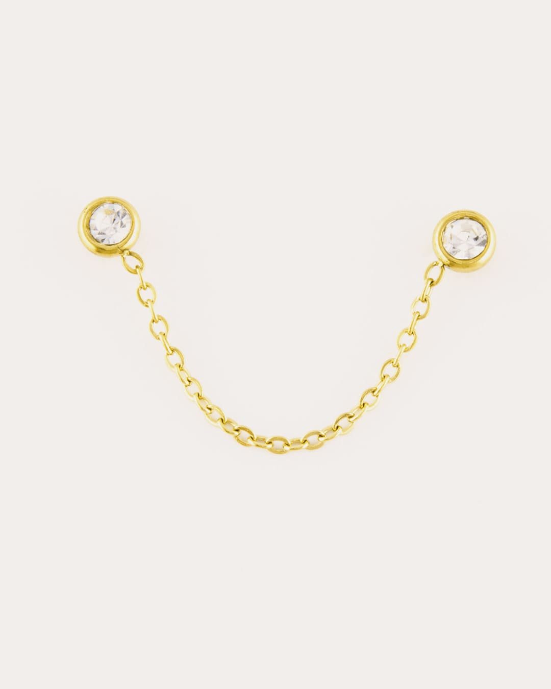 Pendiente Acero Carla Dorado