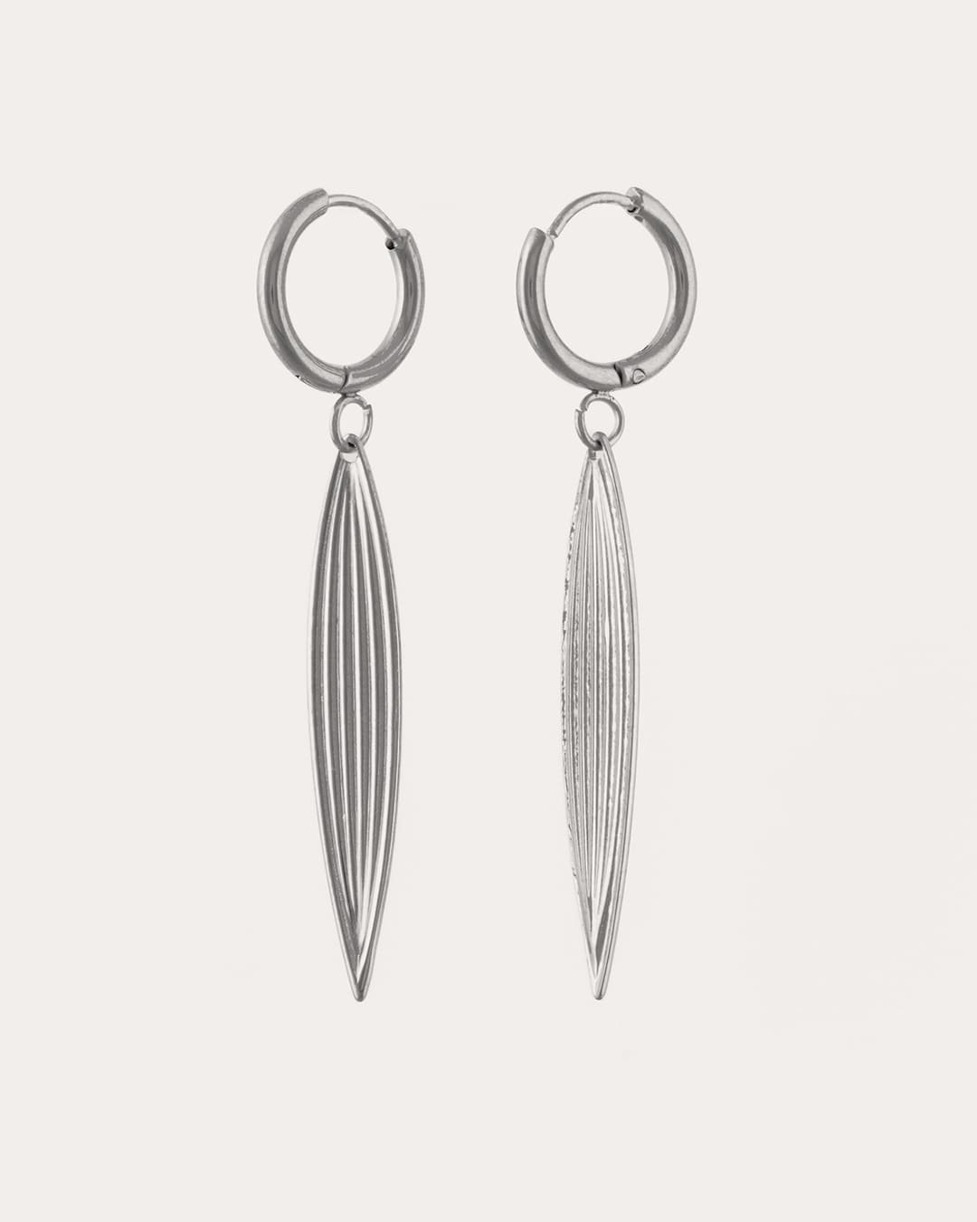 Pendiente Acero Cristina Plateado