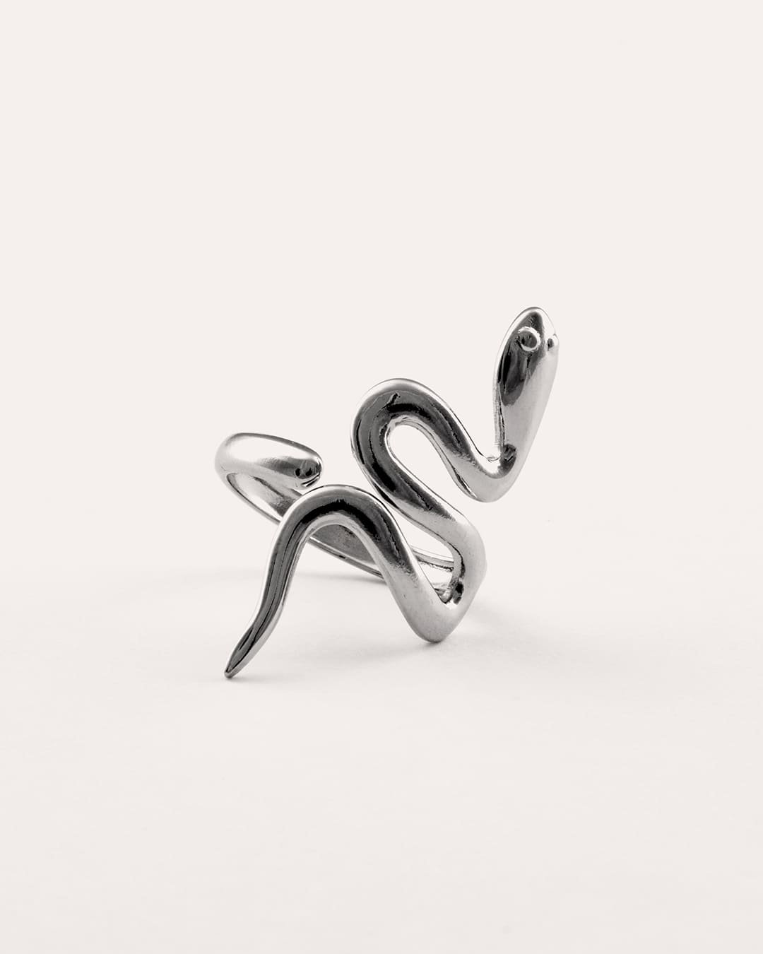 Anillo Acero Serpiente