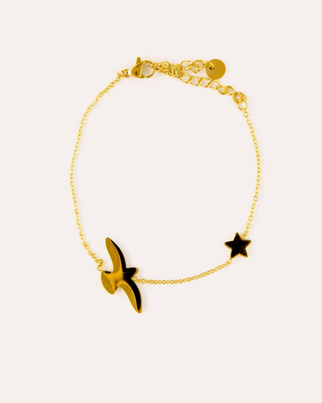 Pulsera Acero Gaviota Dorada