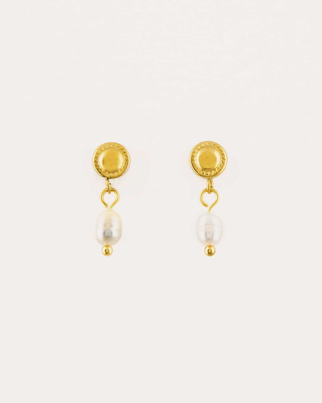 Pendiente Acero Eva Dorado