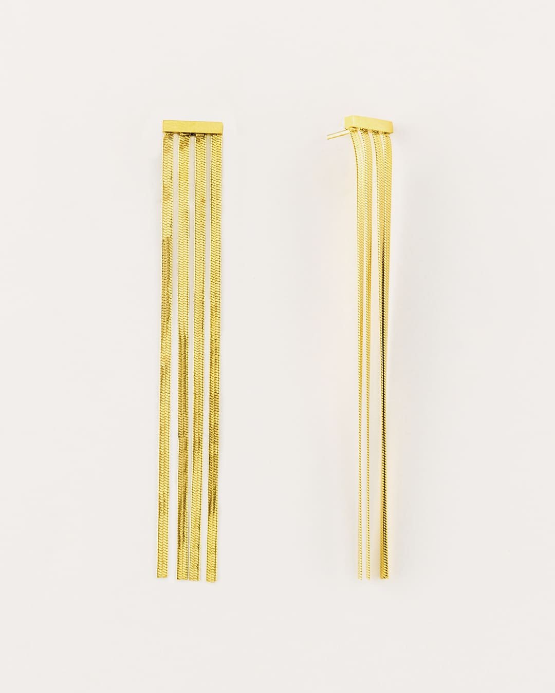 Pendiente Acero Vera Dorado