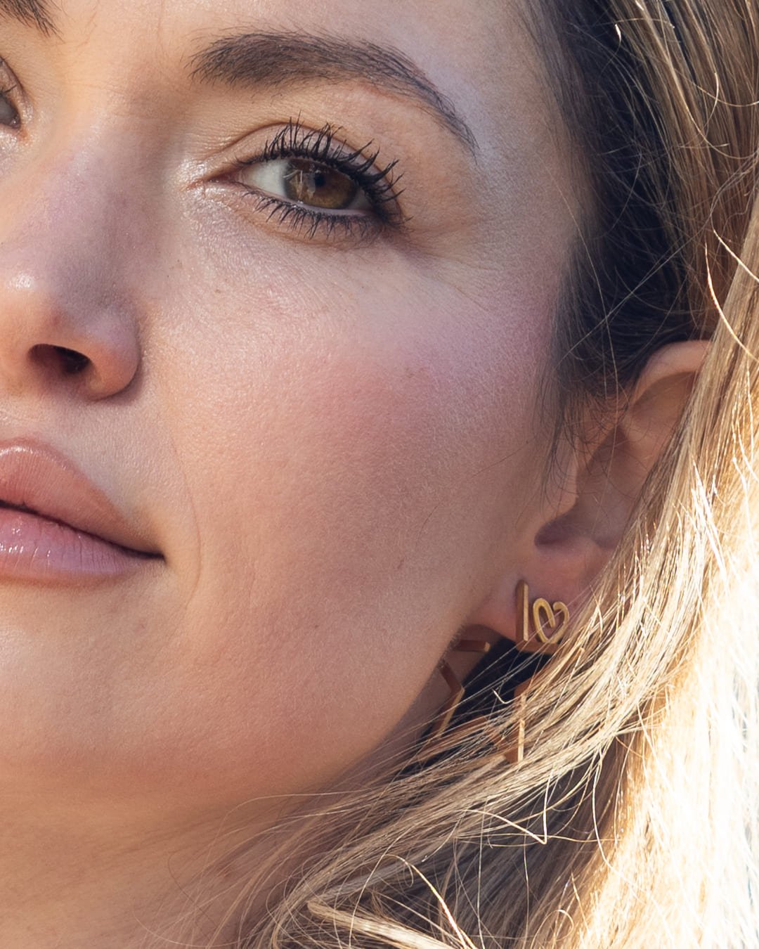 Pendiente Corazón Rosca