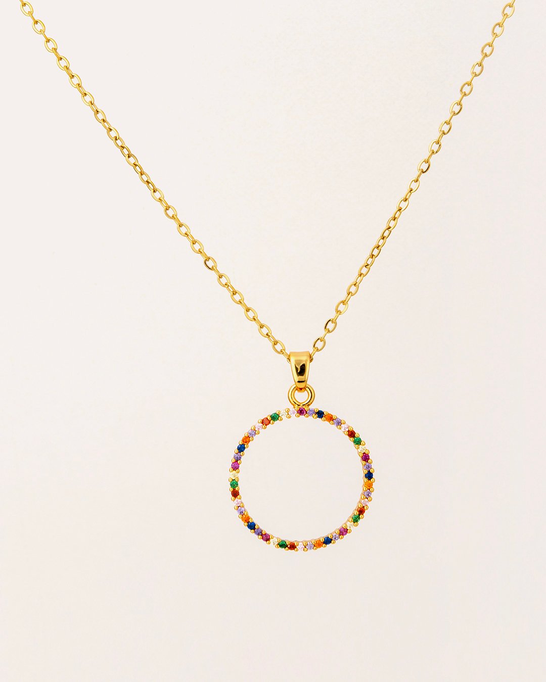 Collar Acero Color Circle