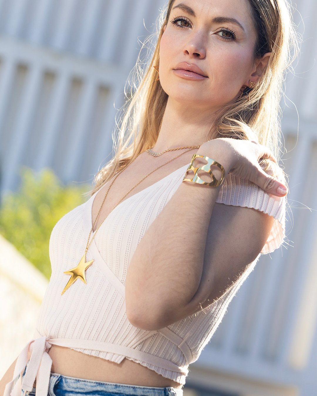 Collar Largo Acero Estrella