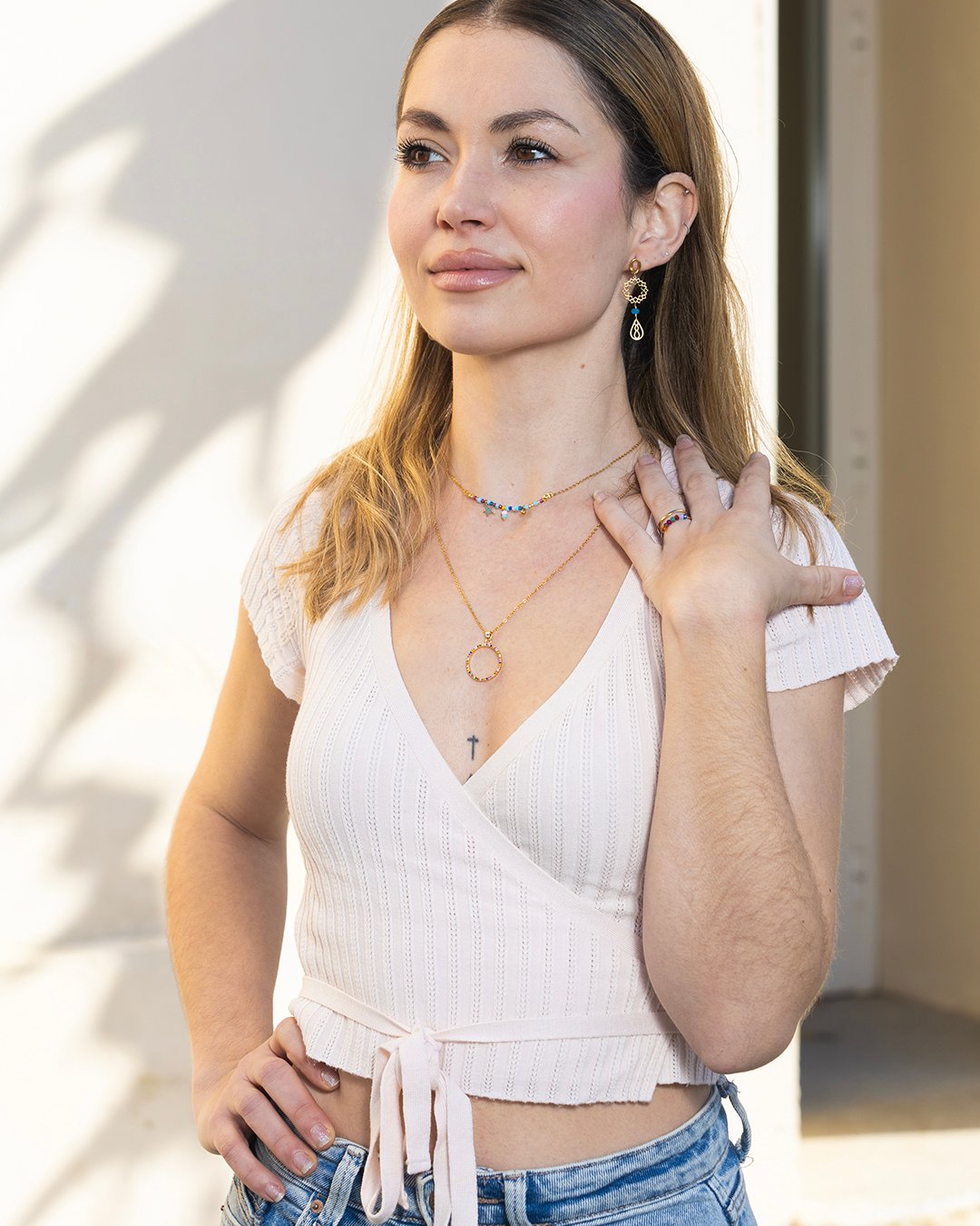 Collar Acero Color Circle