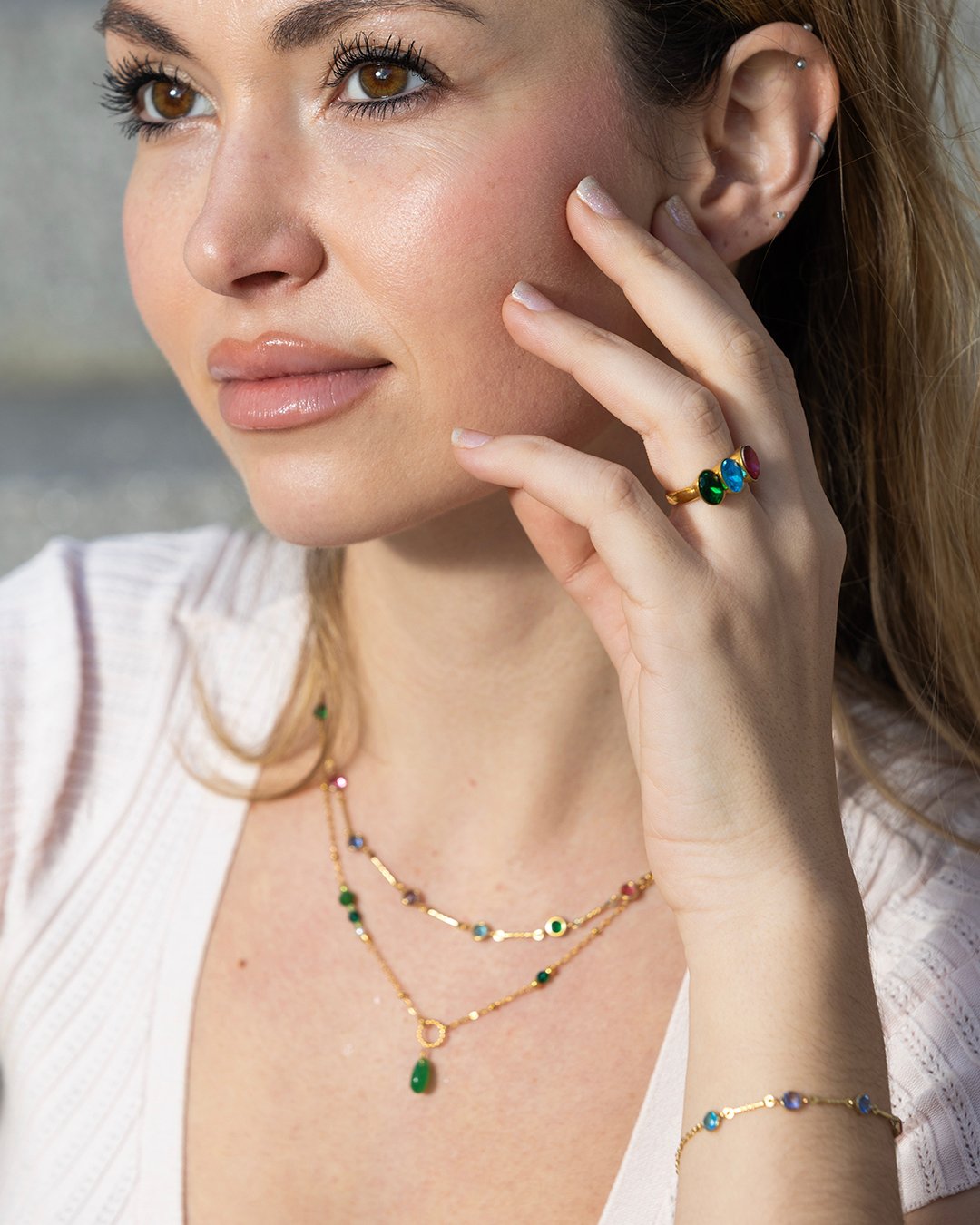 Anillo Acero Tricolor