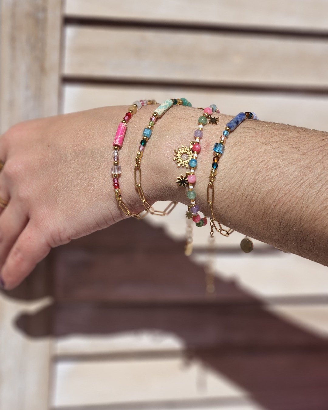 Pulsera Acero Fucsia