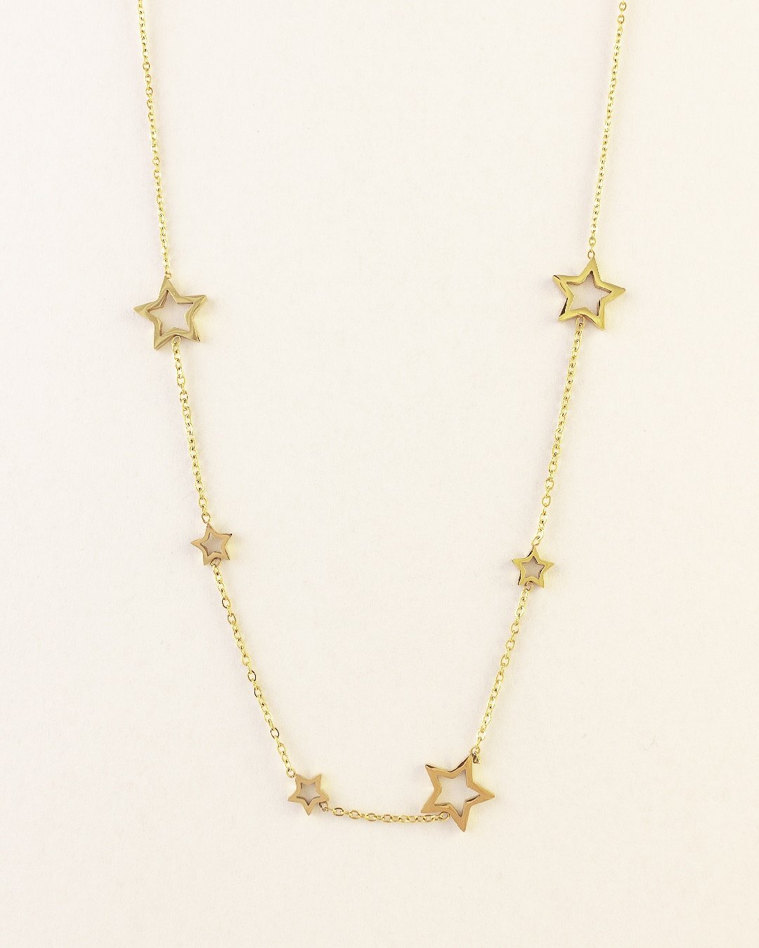 Collar Acero Estrellas