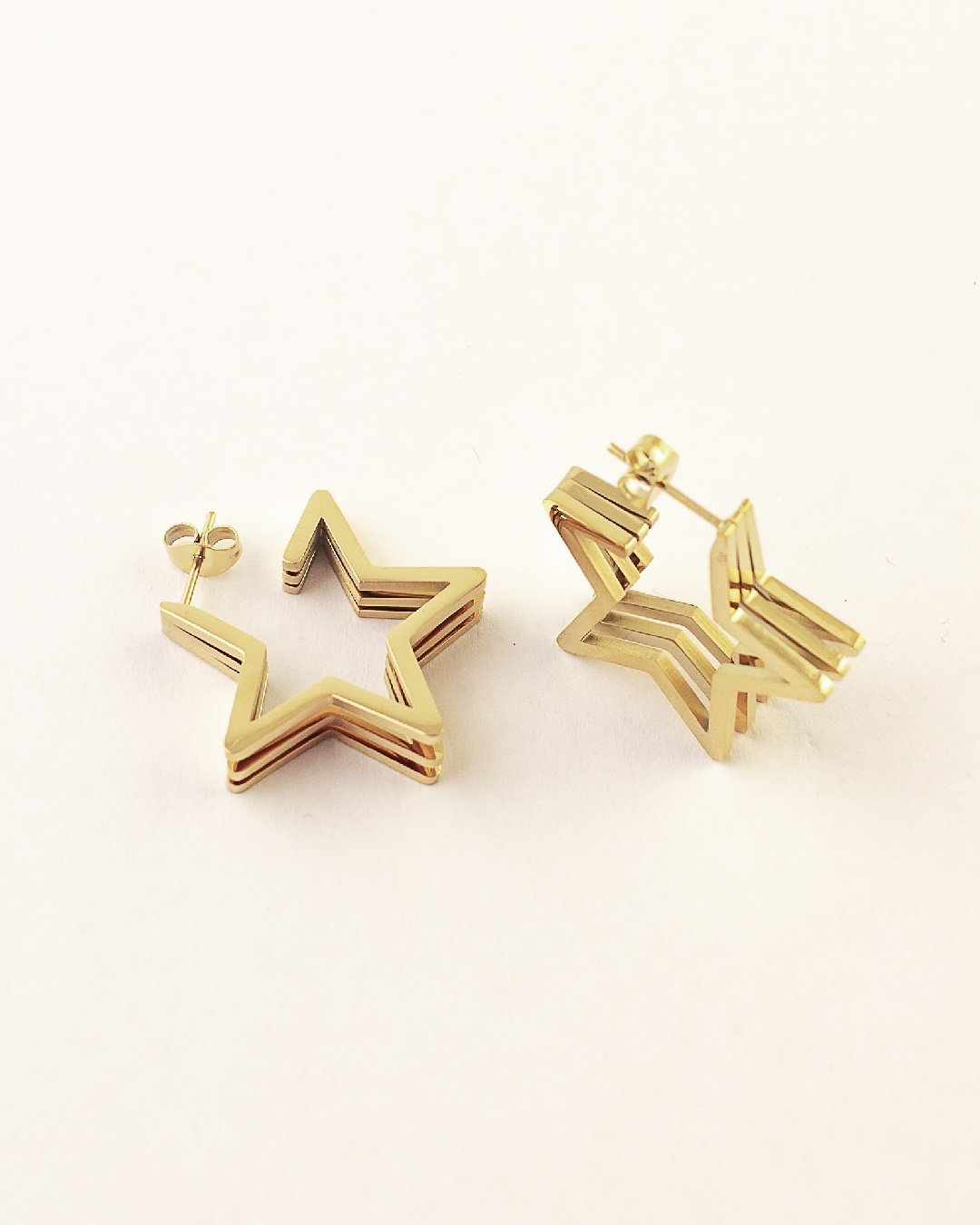 Pendiente Acero Estrella 3D