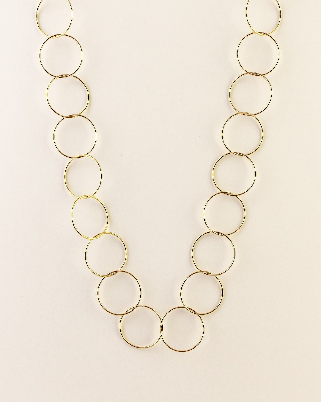 Collar Largo Acero Aros