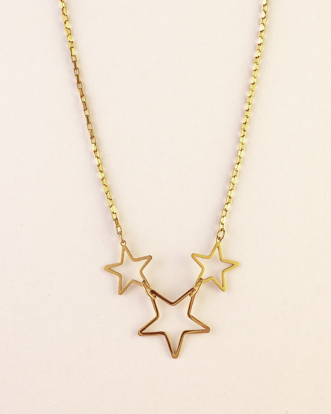 Collar Acero 3 Estrellas