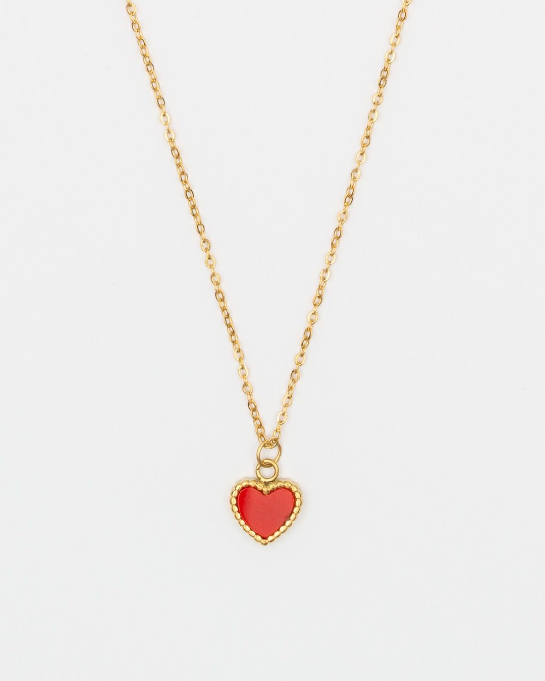 Collar Acero Red Heart