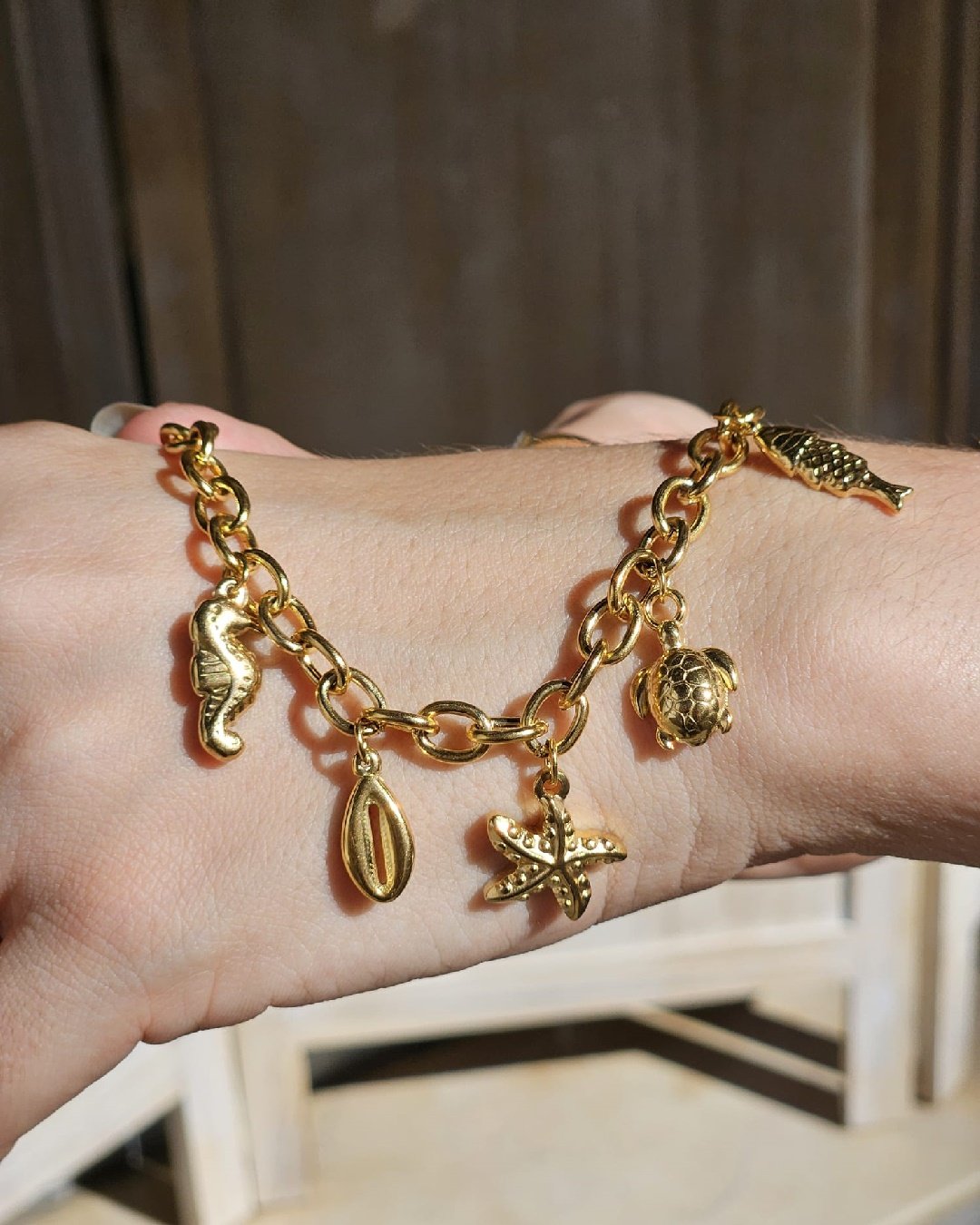 Pulsera Acero Charms Marinos