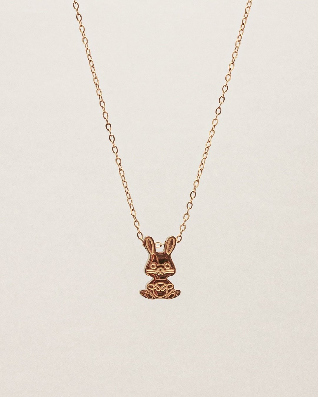 Collar Acero Conejo De La Suerte