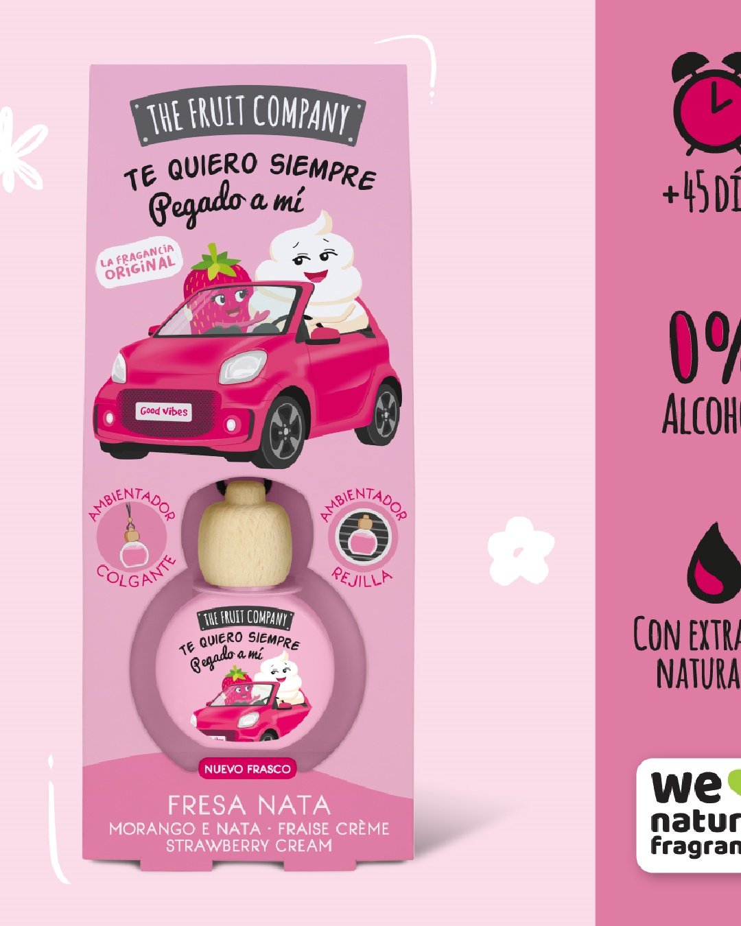 Ambientador Coche Fresa Nata TFC