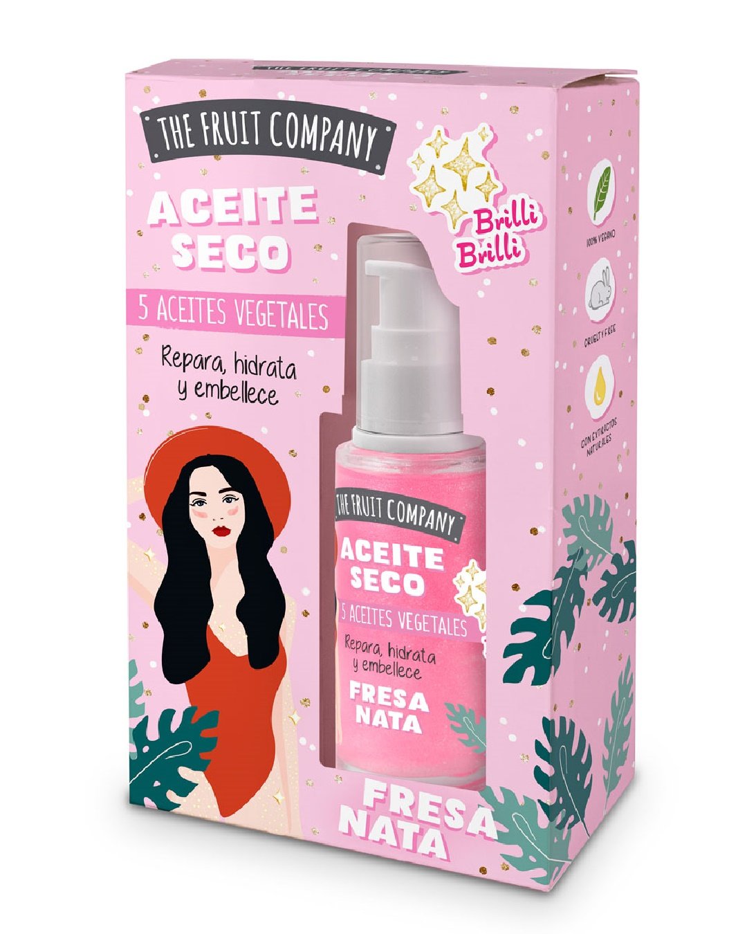 Dry Oil Glitter Fresa Nata 50 ml TFC