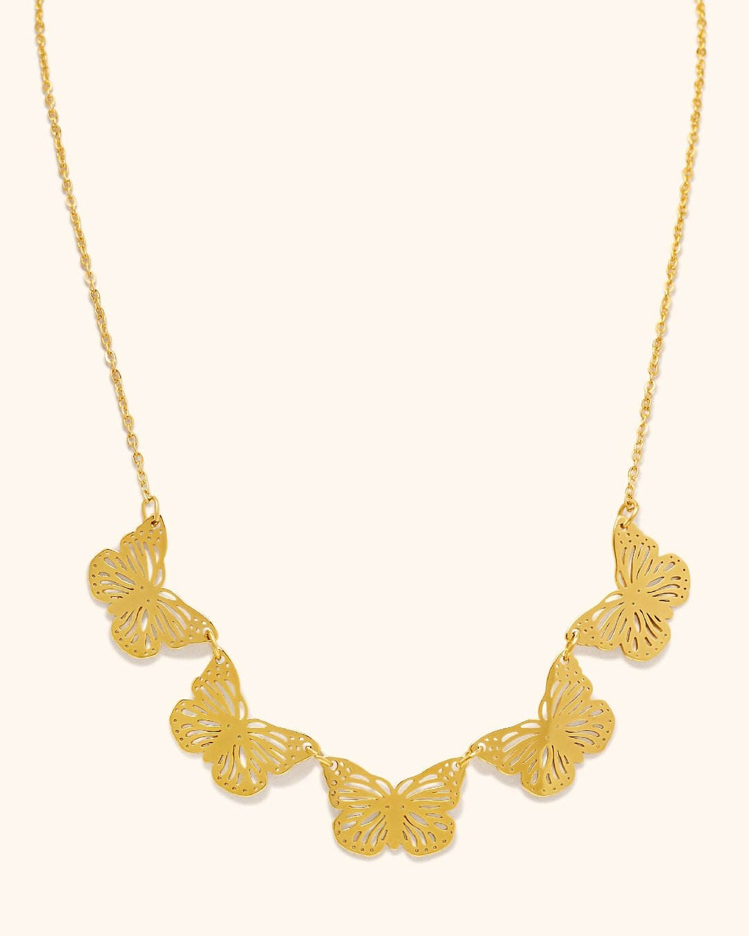 Collar Acero Mariposas