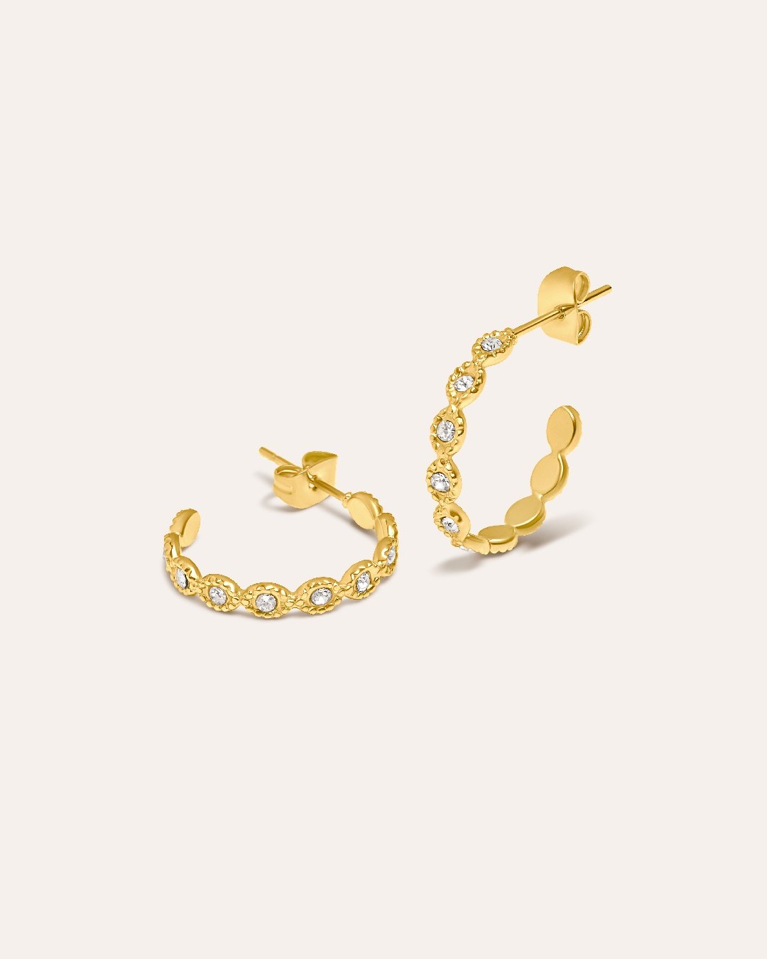 Pendiente Acero Aro Jara