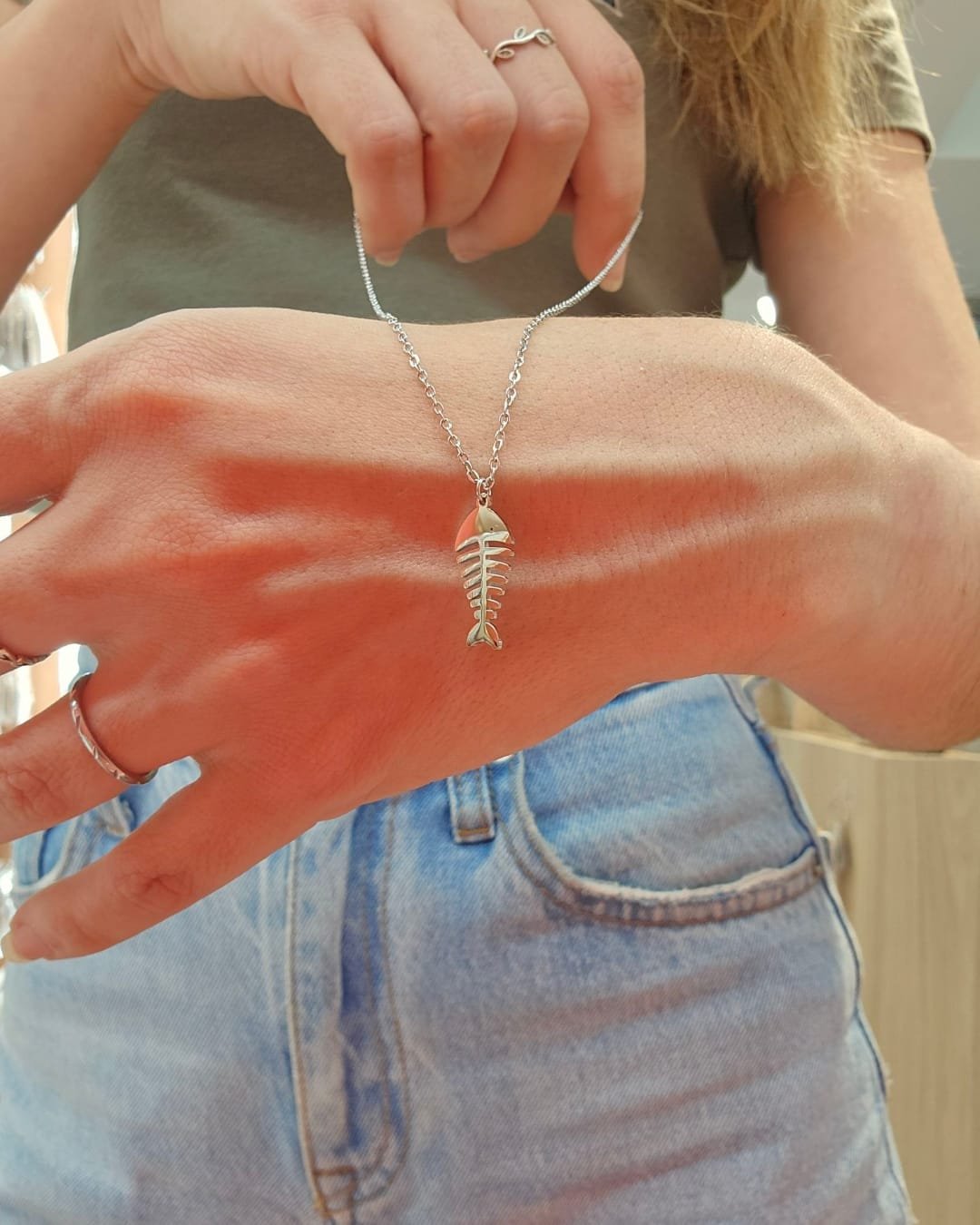 Collar Acero Fishbone Spark