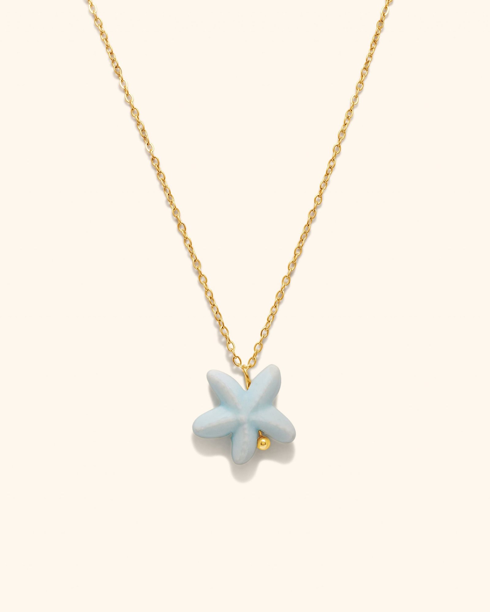 Collar Acero Starfish Blue