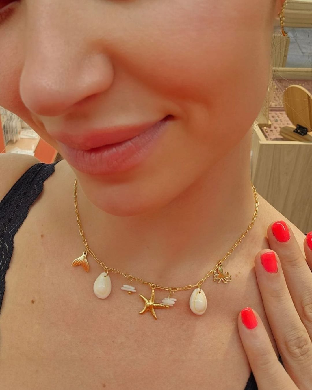 Collar Acero Multicharms Seaside 2