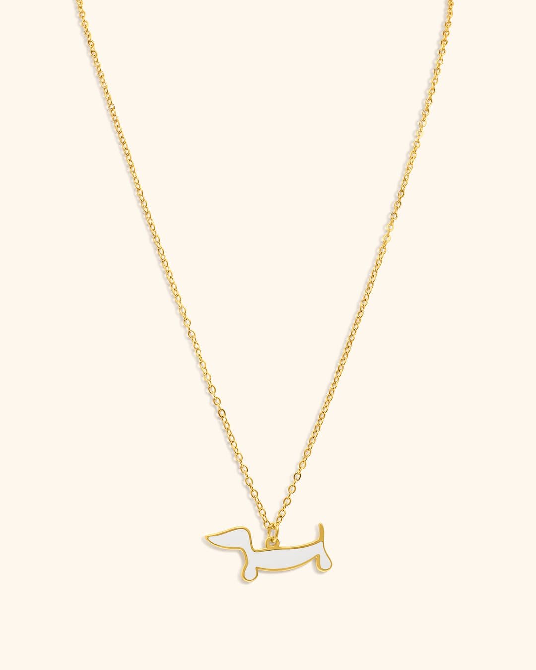 Collar Acero Teckel Esmaltado