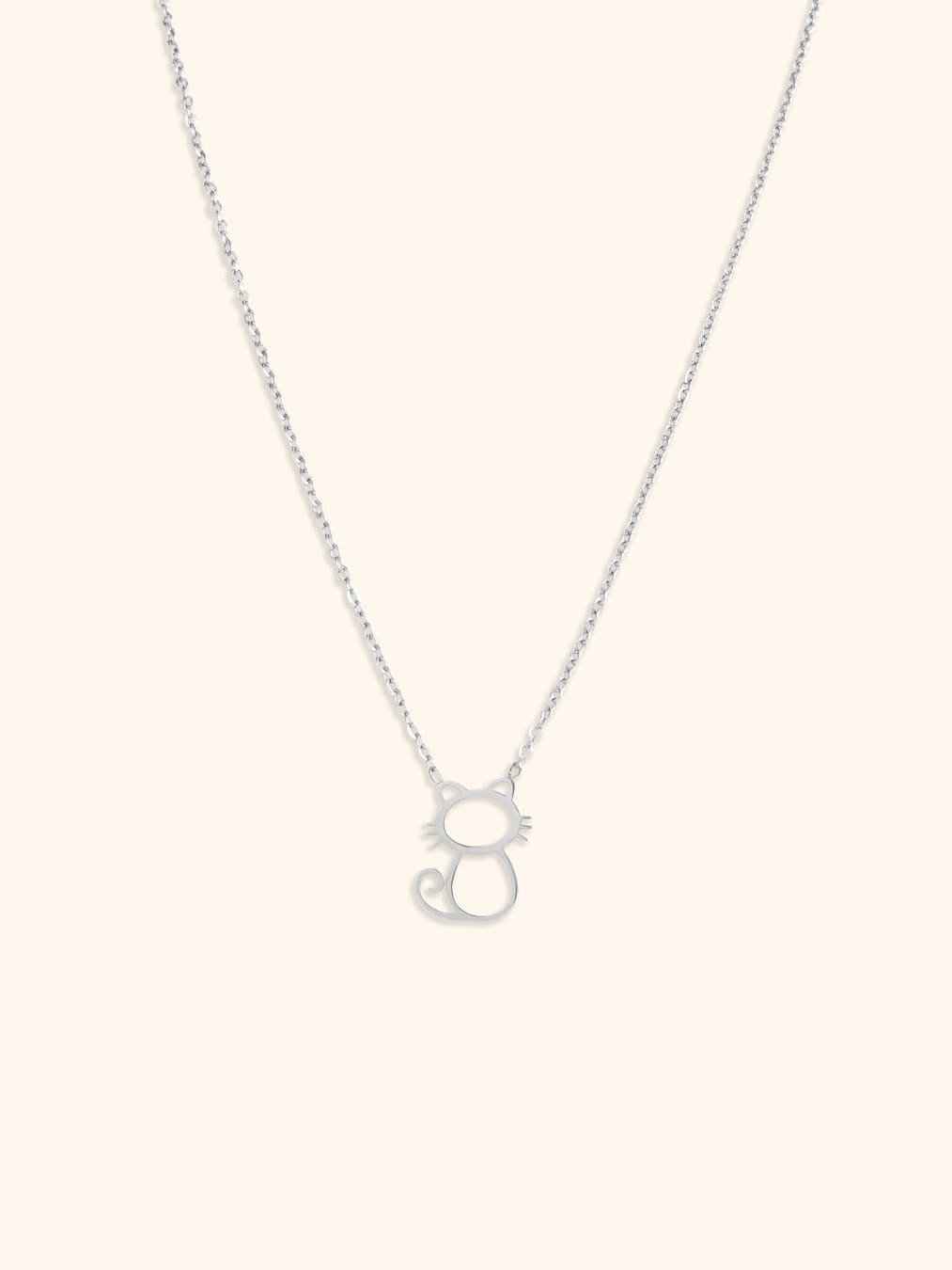 Collar Felino Plateado