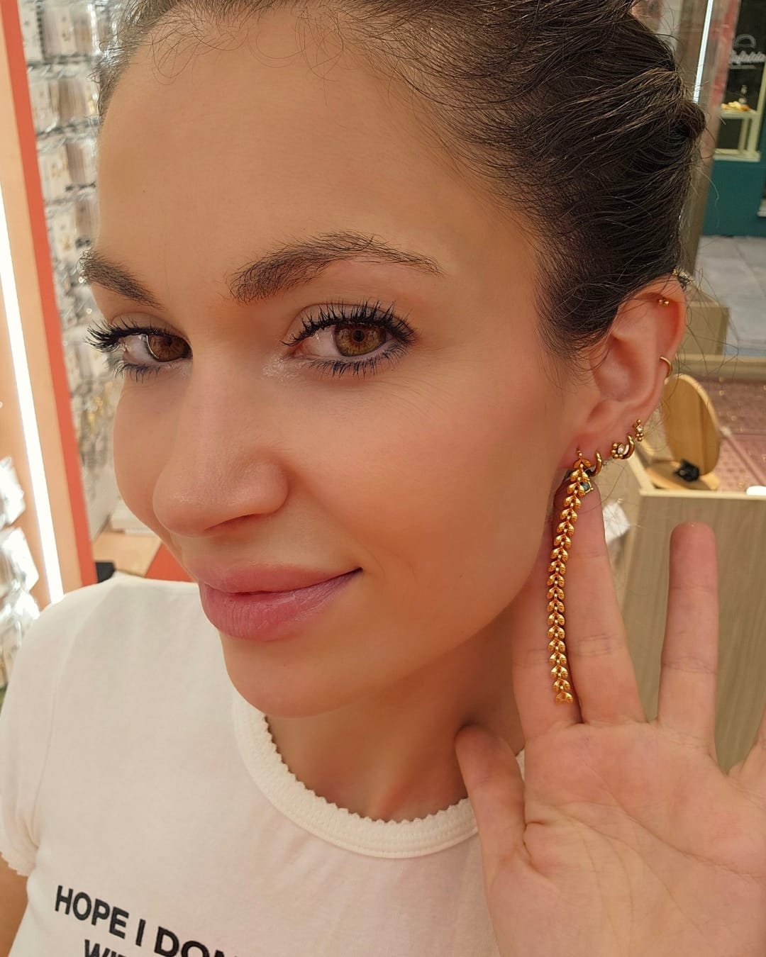 Pendiente Acero Golden Wheat