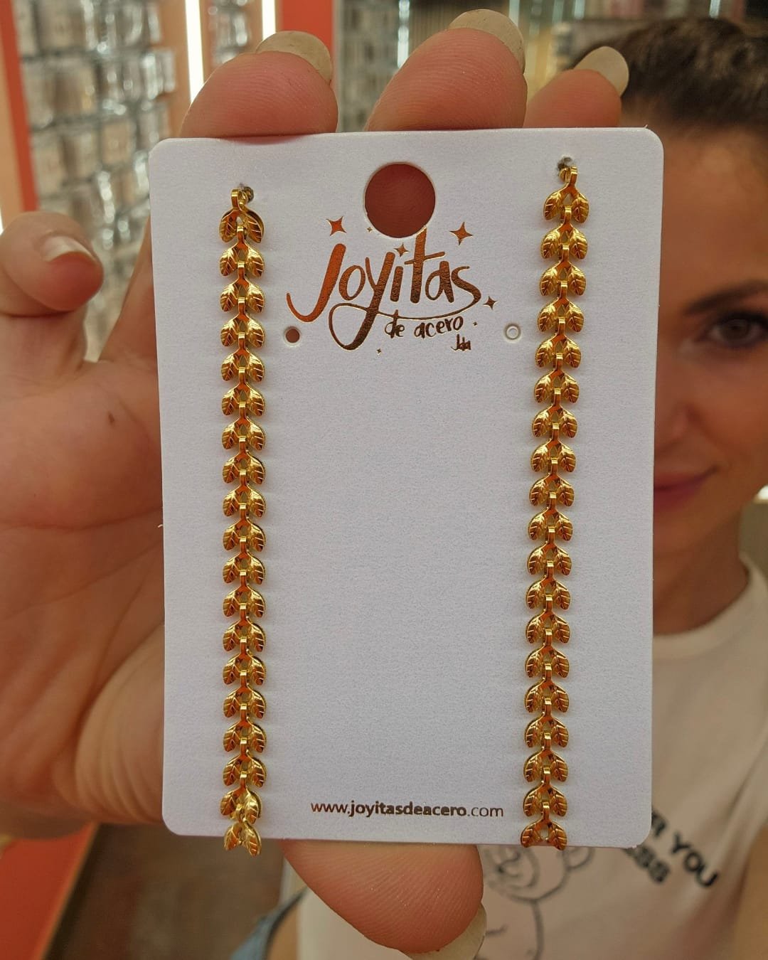 Pendiente Acero Golden Wheat