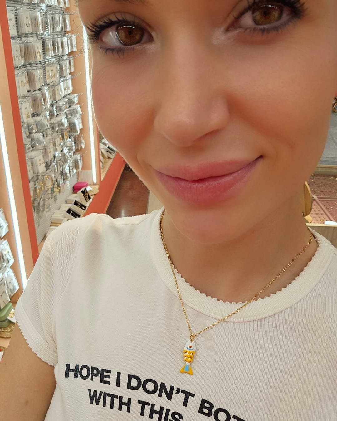 Collar Acero Summer Fish Blanco