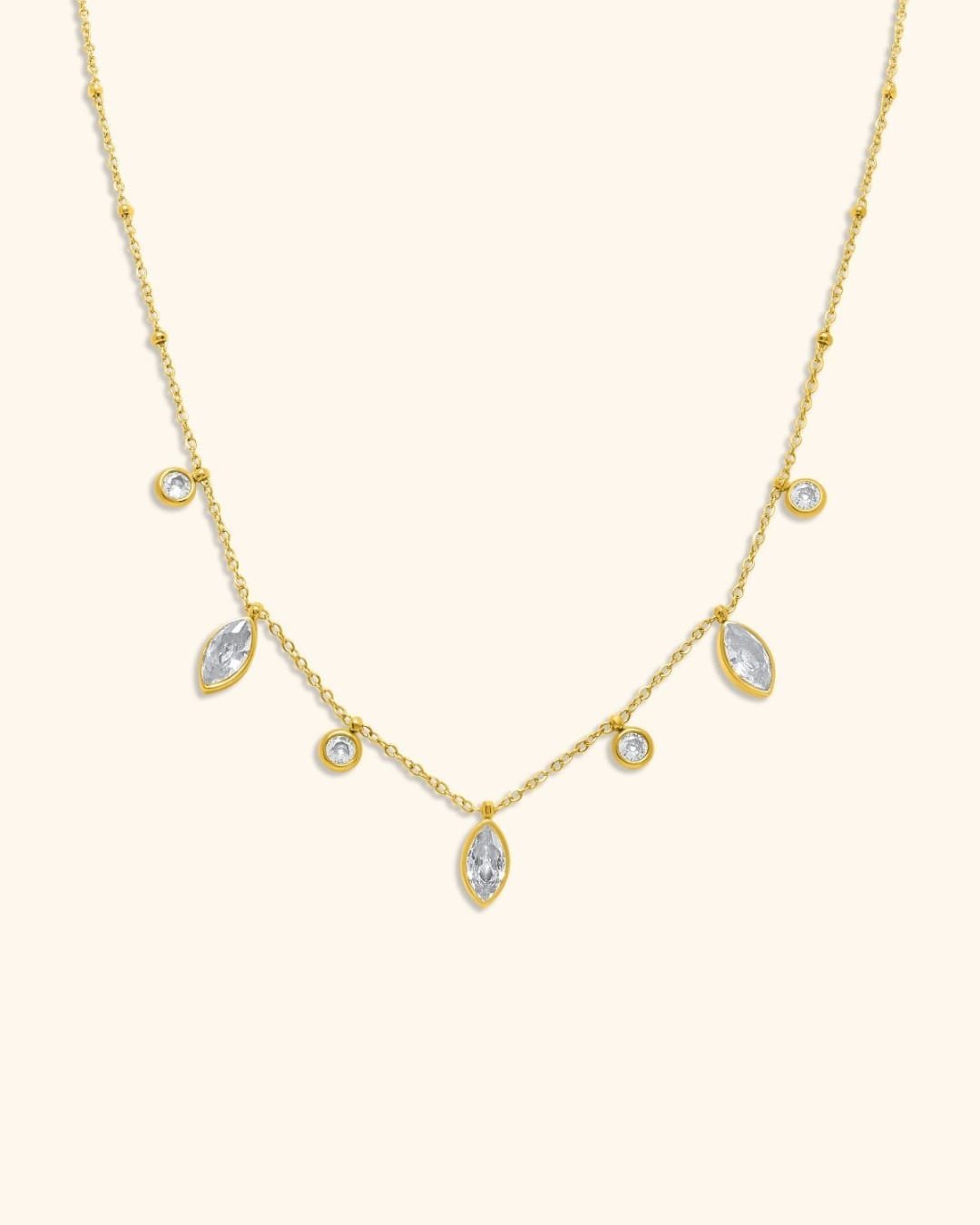 Collar Acero Aurora Blanco